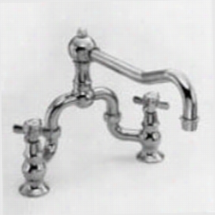 Newport Brass 9451 Kitchen Bridge Faucet With Blade Cross Handle