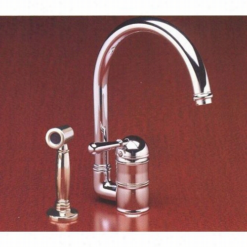 Rohl A3606lmws-2 Single Lever Cou Ntry Kitchhen Faucet With Sidesprayy