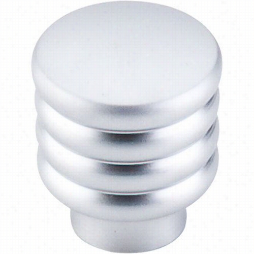 Top Knosb Tk265alu Modern Deco 1""w Knob In Aluminum