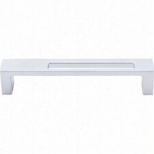 Top Knobs Tk266alu Modern Metro 5"" Cc Slot Pull In Aluminum