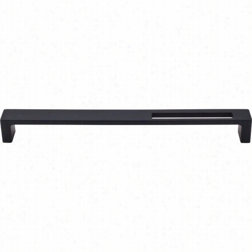 Top Knobs Tk268blk Modern Metro 9"" Cc Slot Pull In Flat Black