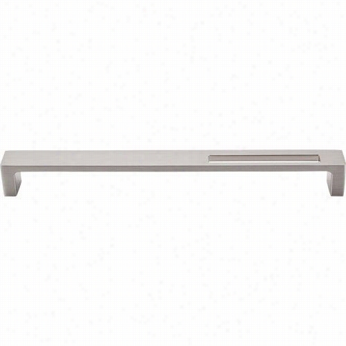 Top Knobs Tk268bsn Modern Metro 9&qut;&qut; Cc Slot Pull In Brushed Satin Nickel