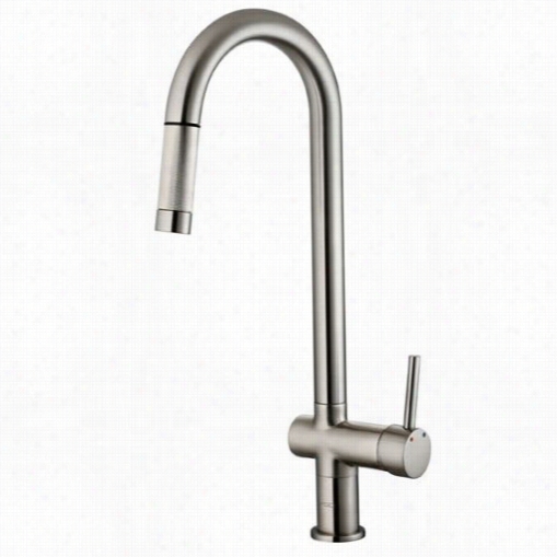 Vigo Gv02008st 19-1/8""h Pull-out Spray Kitchen Faucet In Staainless Stel