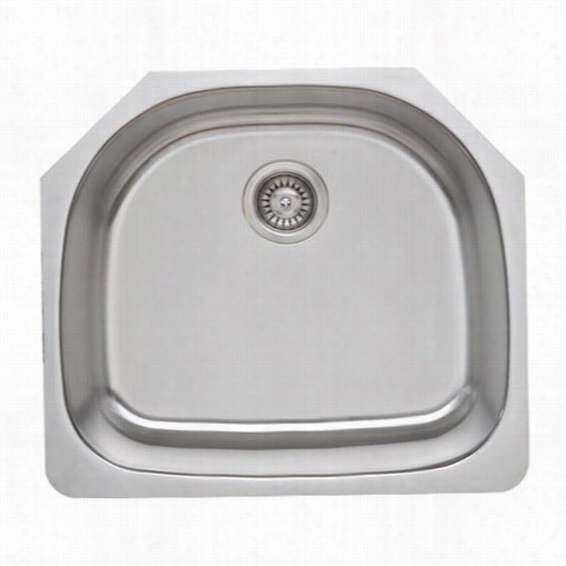 Wells Sinnkware Cmu2421-9d-16-1 Craftsmen 23-1/2"" X 21"" X 9"" 16 Gauge Sin Gle-bowl Topmount Unsullied Steel Sink Kit