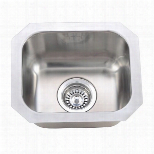 Wells Sinkware Glu1412-7 Great Lakes 14";" X 12"" X7 "" Single-boowl Topmount Stainless Setel Sink