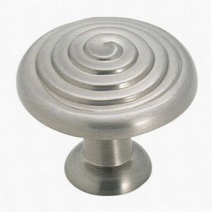 Amerrock Bp1922-g10 Divinity Round Knob In Satin Nickel