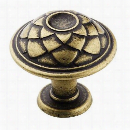 Amerock Bp53027-dbs Padma Round Knob In Distressed Brass