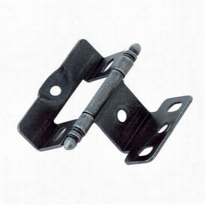 Amerock Cm3175tb-wi Wrought Iron Insett Full Wrap Hinge With Ball Tips