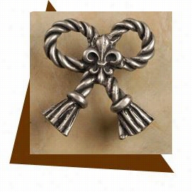 A Nne At Home 531 Rope & Tassel Bow Knob, Large