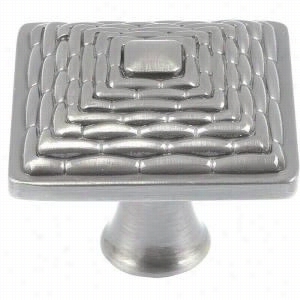 Atlas Hoomewares 237-brn Mandalay 1-2/7"" Square Knob In Brushe Nickl