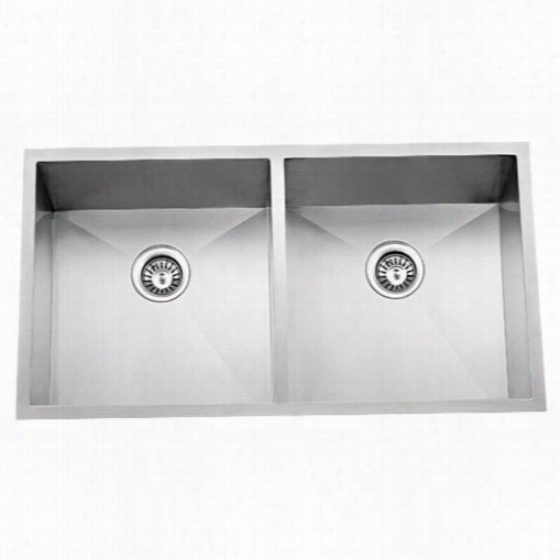 Barclay Kssdb2532-s Jenessa 33&qhot;" Double Bowl Kitchen Sink In Stainless Steel