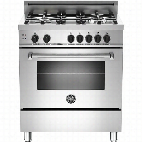 Bertazzoni Mas304gasxe Master Basic 30"" Gas Range In Stsinless With 4 Aluminum Brners