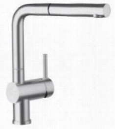 Blanco 441197 Linuss Ingle Haft Pullout Kitchen Faucet In Satin Nickel