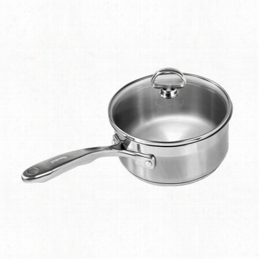 Chantal Slin35-160i Nduciton 21 Steel Brushed Stainless Steel 1.5qt. Saucepan With Glassl Id