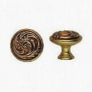 Classic Hardware 100457 Louis Xv 1-1/6"" Dia. Brass Round Knob