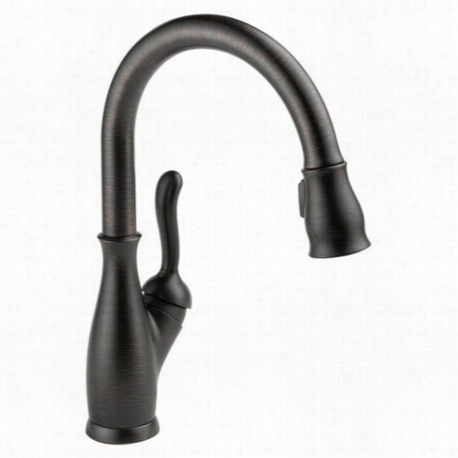 Delta 9178-rb-dst Leland Single Handle Pull-down Kitch En Faucet In Venetian Bronze