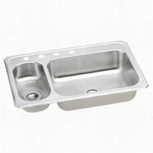 Elkay Cmr3322 Celebrity Doublee Bowl Sink With Small Bowl On Left