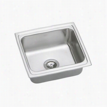 Elkay  Dlfr191810 Lustertone Single Basin Stainless Case-harden Kitchen Sink From The Gourmet