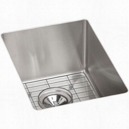 Elkay E Ctru12179dbg  Crosstown 18 Gauge Stainless Steel 13-1/2""x  18-1/2"" X 9"" ;single Bowl Under Mount Bar/prep Sink Kit