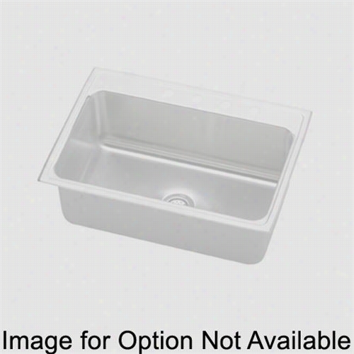 Elkay Mdlr312212 Gurmet 118 Gauge 31"&quo;t X 22"&quoot; X 11-5/8"" Single Bowl Kitchen Sink