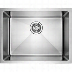 Fluid Us2r318 Arc Undermount Kitchdn Sink Single Bowl  Tightr Adius Corner In Stainless Stsel