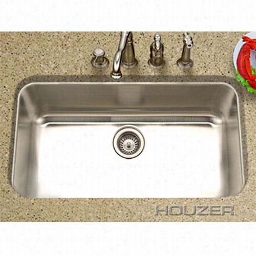 Houzer Mgs-3018-1 Medallion Gourmet Undermount Gour Met Stainless Steel (single  Bowl) Sink