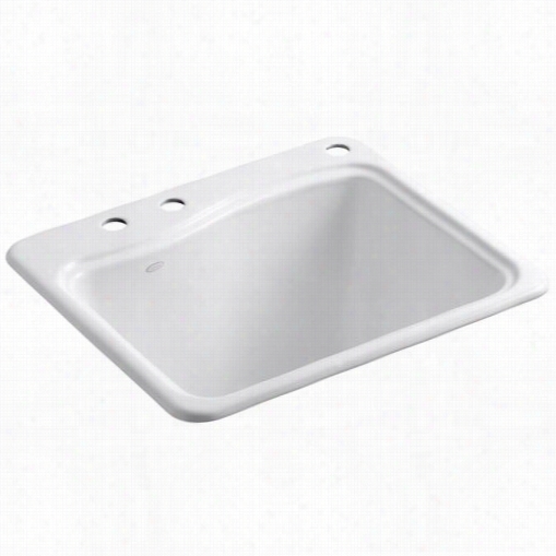 Kohler K-6657-3r River Falls 3 Hole Self Irmming Sink