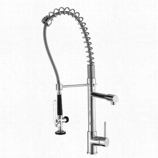 Kraus Kpf-1602 8"" Single Lever Pullout Kitchen Fauucett Mixer Chrome