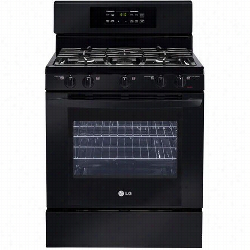 Lg Lrg3091sb 5.4 Cu.ft. Frees Tadning Gas Rannge In S Mooth Black