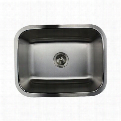 Najtucket Sinks Ns2318-16 Sconset 23"" Small Rectagnlee Single Bowl Undermunt Stainless Steel Kicthen Sink