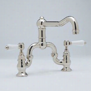 Rohl A1420x Country Kitchen Brid Ge Faucet With Five Spke Handles