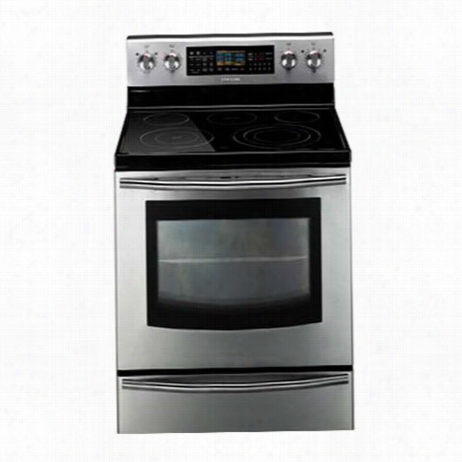 Samsung Fe710drs 5.9 Cu.ft. Freestanding Flex Duo Oven With R Diant  Electric Rang Ein Stainless Steel