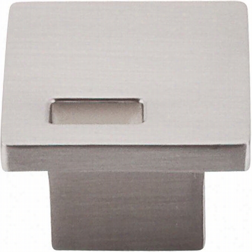 Top Knobs Tk269bssn Modern Metro 1-1/4"" Cc Slot Knob In Brushed Satin Nickel