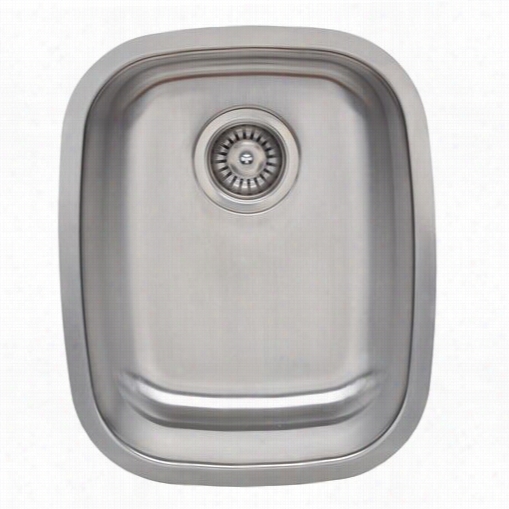 Wells Sinware Cmu1518-7 Craftsmen 15-1/4"" Xx 19"" X 7"" Single-bow Ltopmuont Stainless Steel Sink