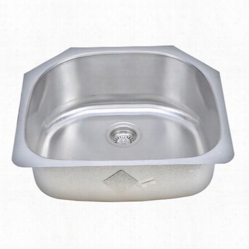 Wells Sinkware Cmu2421-9d-1 Craftsmen 23-1/2"" X 21"" X 9"" Single-bowl Topmount Stainless Steel Sink Ki