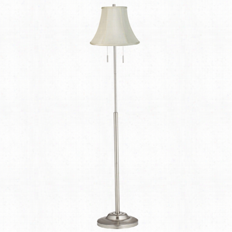 Contemporary Abba Imperial Creme Bell Contemporar Floor  Lamp