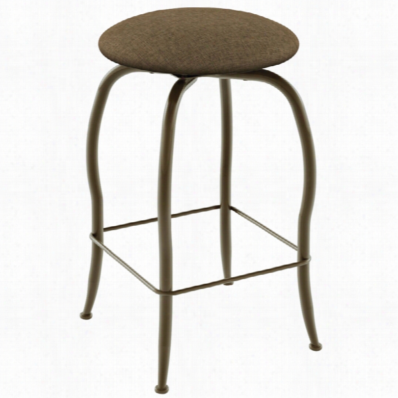 Contmporary Amisco Ginny Soya Swivel Bar Stool