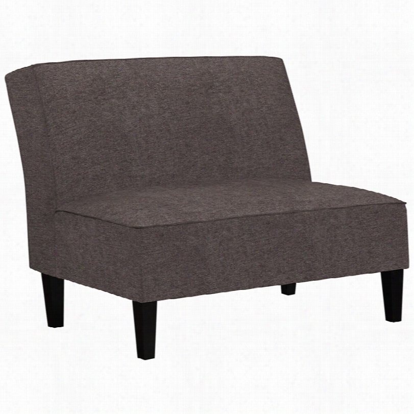 Contemporary Angelo:ohme Modern Randolph Parisian Smoky Gray Settee