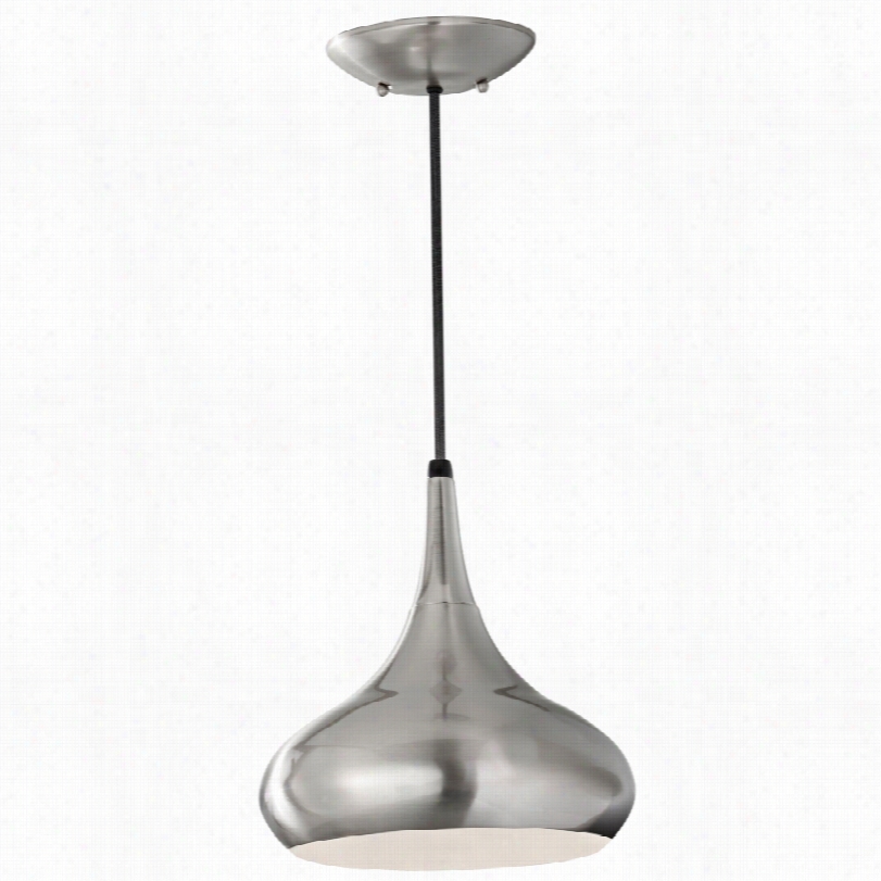 Contempoorary Bruzhed Steel Feiss Beso Pendant Light