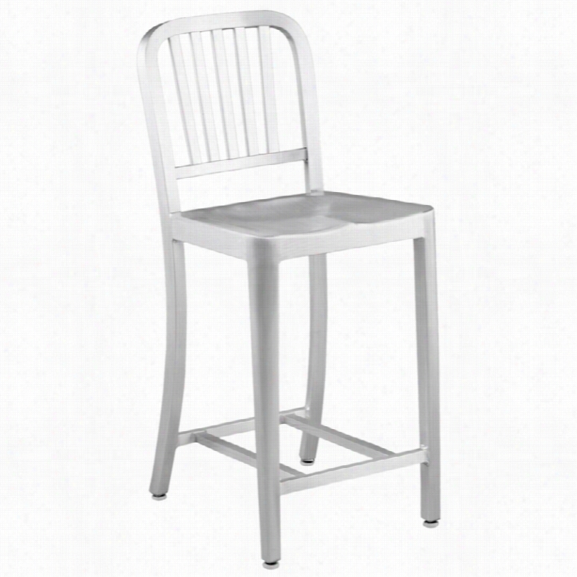 Contemporary Cafe Aluminum 37-inch-h Modern Counter Chair