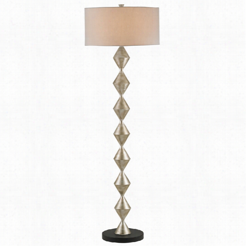Coontemporary Carnival Silver Granello Currey And Company Floor Lamp