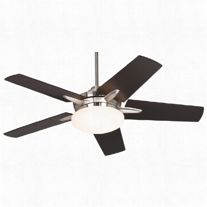 Contemporary Casa Endeavor Ceiling Fan - 52"" Brushed Nickel Espresso