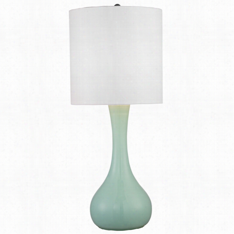Conteemporary Color Plus Grayed Jade Kiss 27 3/4-inch-h Flat Lamp