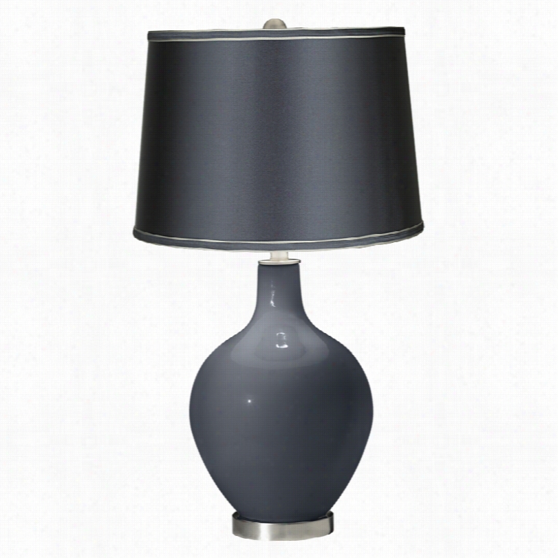 Contemporary Color P Lus Turbulence Dark Gray 28 1/2-inchh-h Table Lamp