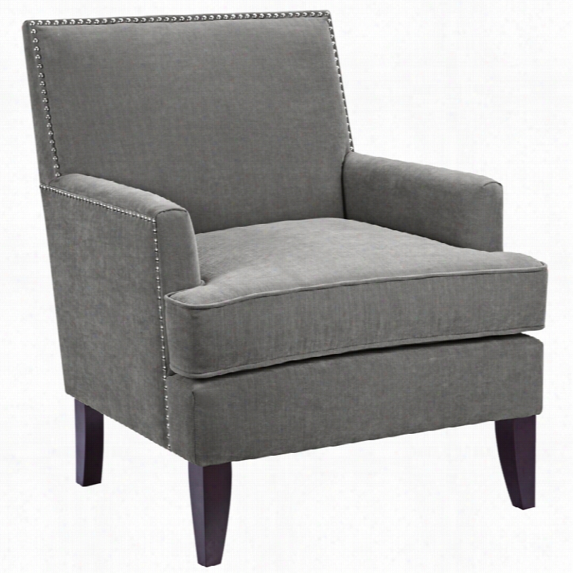 Contemporary Colto N Jukebox Pavement Gray Upholstery Armchair