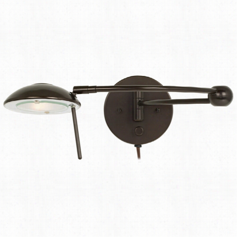 Contemporary Contour Warm Bronze Plug-in Swing Branch Modern Wall Lamp