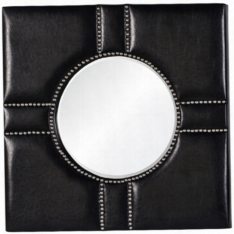 Contemporary Cooper Clazsics Quentin Black 32"" Square Wall Mirror