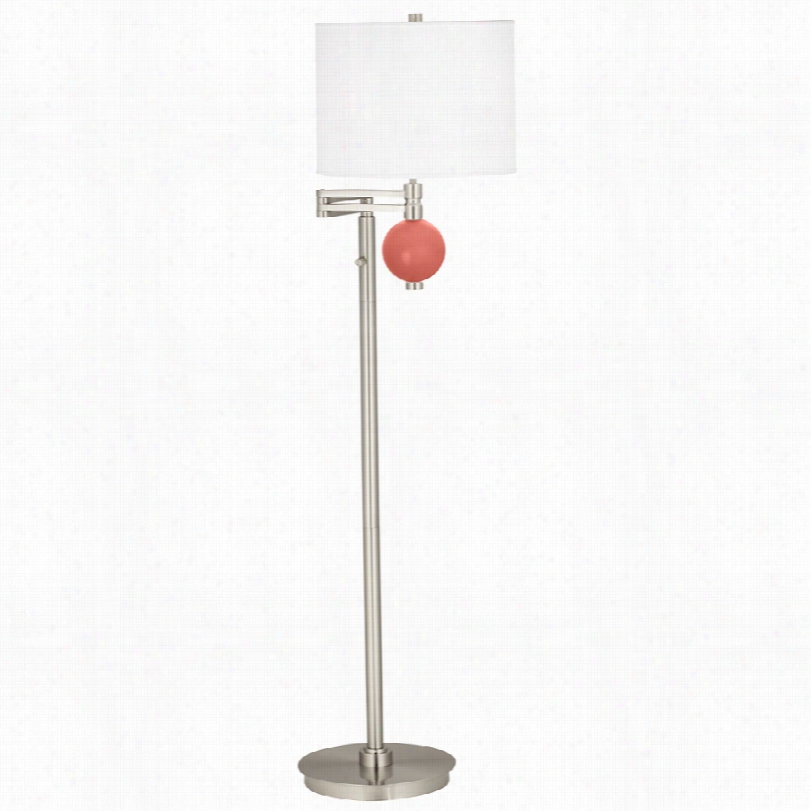 Co Ntemporary Coal Reef Niko8-nch-h Swing Arm Floor Lamp