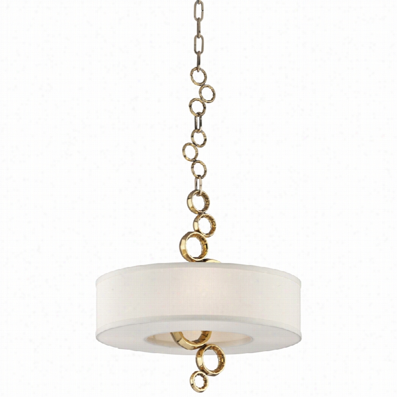 Cntemporary Corb Ett Continuum Polisehd Cast Brass 18 1/4-inch-w Pendant