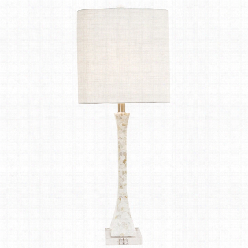 Contemporary Couture Catalina Naturl Mither Of Pearl Table Lamp